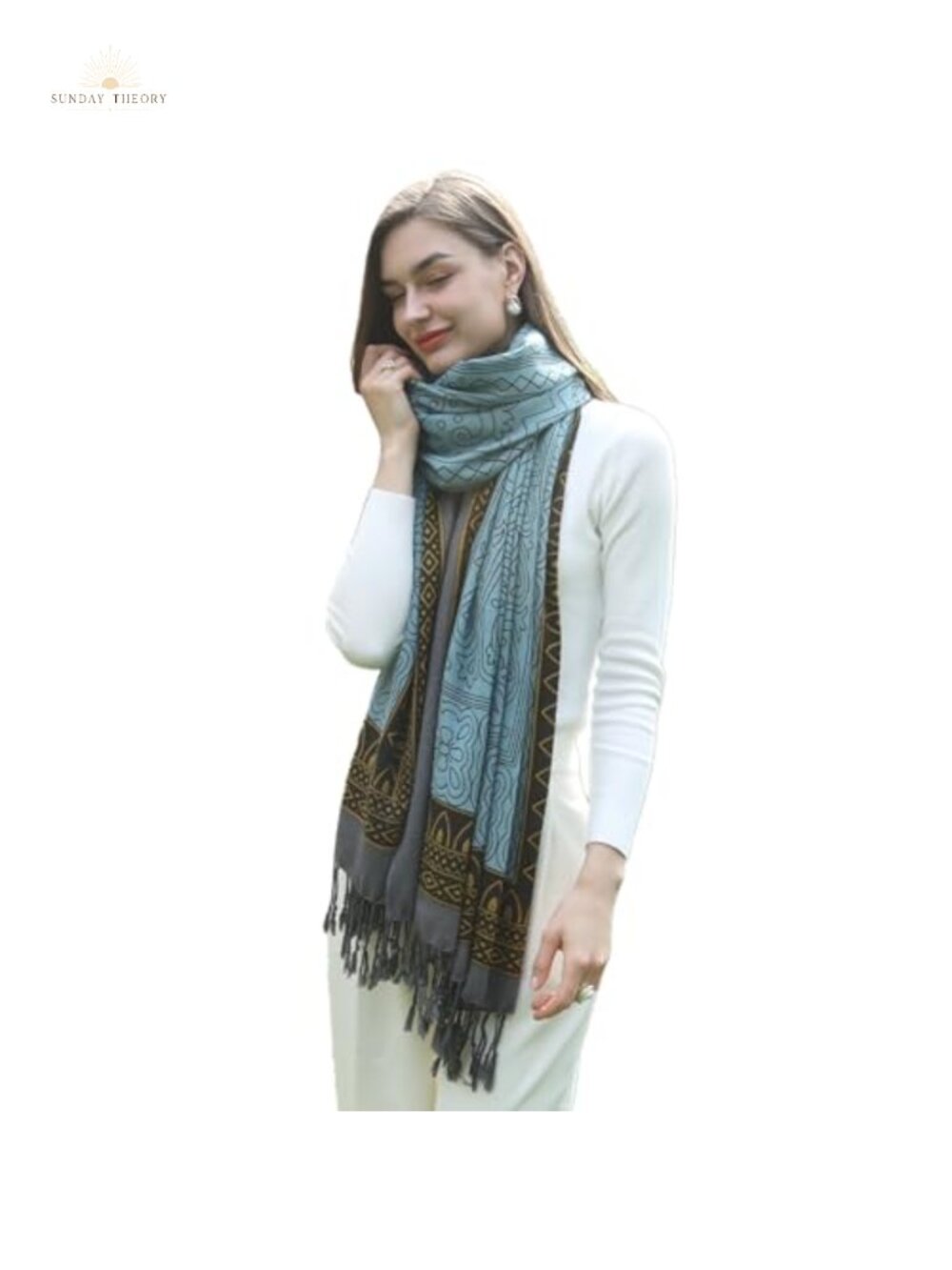 100% Merino Wool Extra Large Pashmina Shawl for Women